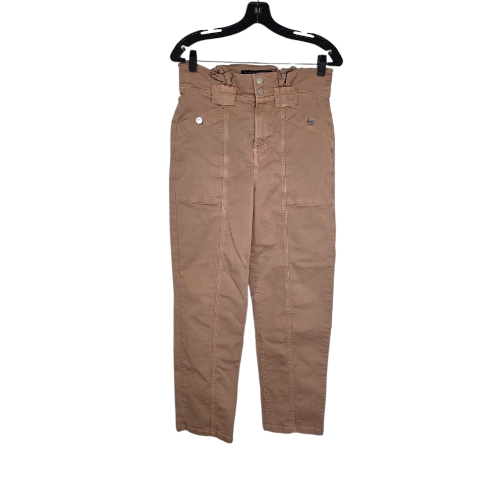 VERONICA BEARD Karter Pant With Patch‎ Pockets in Camel Women's 28